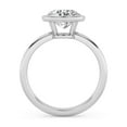 thumbnail image 3 of AFFY 2.00 Carat (ctw) Bezel Set Solitaire Engagement Rings For Women, Round Lab Created Moissanite Promise Ring For Her In 925 White Gold | VVS1 Quality (2 Ctw) Ring Size-10, 3 of 5