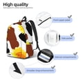 thumbnail image 5 of Daiia Cow Print Sunflower Vintage Canvas Backpack for Men and Women ,Hiking Backpack,Travel Laptop Bag for School,Large Capacity Backpack, 5 of 8