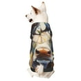 thumbnail image 1 of Fotbe Oil Painting Flower Cow Sudadera con Estampado para Perros Pequeños – Suéter con Capucha para Mascotas, Tela Suave de Forro Polar con Bolsillo-Small, 1 of 7