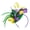 Multicolor, variant on Joernso Hair Hoop Fascinator Hat with Hair Clip Elastic Band Faux Feather Ribbon Decor Satin Fabric Women Headband Party Accessories