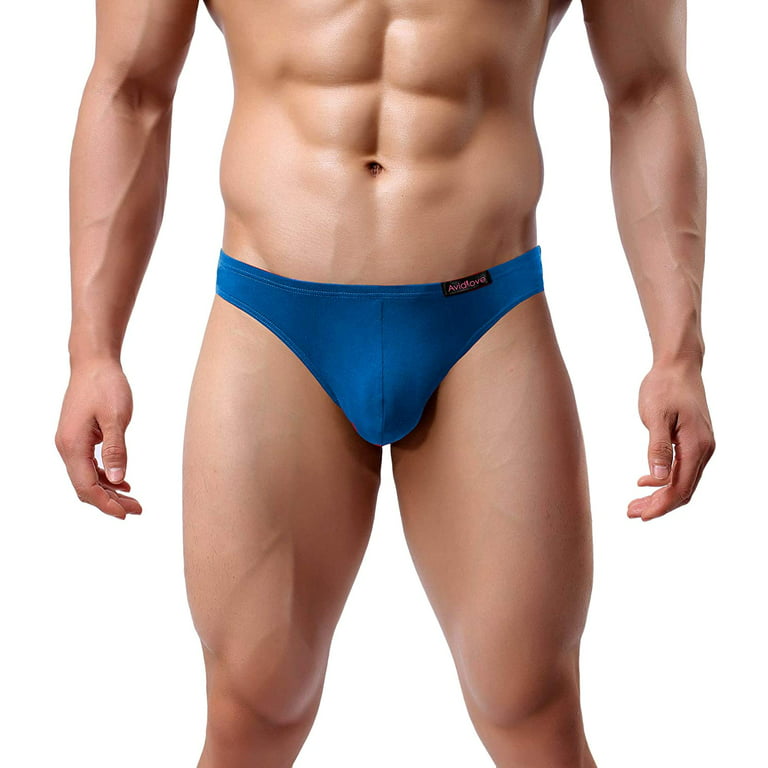 Avidlove Mens Bikini Underwear 4 Pack Low Rise Briefs for Men Sexy Mens  Bikini Briefs Micromodal Thong Bikini