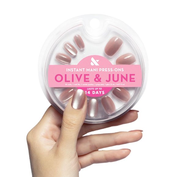 Pantalones cortos Press-On Nails Olive & June Instant Mani Round 42