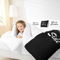 thumbnail image 4 of Homewish Mr and Mrs Bedding Comforter Set, Black White Couples Print Twin Comforter Sets, Romantic Valentines Day Bedding Set, Lightweight Room Decor, 2-Piece, 4 of 8