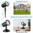 thumbnail image 2 of Christmas Snowflake LED Projector Lights, Rotating Snowfall Projection with Remote Control, Indoor Outdoor Snow Falling Projector Waterproof, White Snowfall Projector Lamp for Halloween Xmas Party, 2 of 9