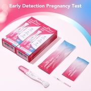 Easy@Home Pregnancy Test Kit - 6 Sticks + 12 Strips, Curved Handle - Early hCG Detection, Reliable & Accurate Results in Minutes, Easy Home Use, Valid until Oct 15,2026
