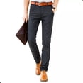 thumbnail image 4 of Pantalón Recto Casual De Hombre De Algodón Y Lino Stretch, 4 of 8