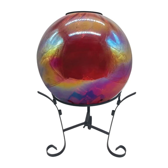 Briarwood Lane Pearlescent Rainbow Solar LED Glass Gazing Ball