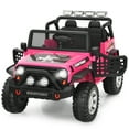thumbnail image 1 of Gymax 12V Electric Kids Ride On Car Truck w/ MP3 Horn 2.4G Remote Control Pink, 1 of 10