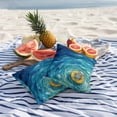 thumbnail image 5 of Funny Art Outdoor Pillow Covers Pack of 2 Summer Skeleton Swimming Blue Sea View Oil Painting Waterproof Throw Pillow Covers Decorative Cushion Cases for Patio Garden Tent Balcony Couch 26x26 inch, 5 of 9