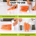 thumbnail image 3 of Handheld Vacuum Sealer for Food, Compact Portable Food Saver Pump with 30 BPA‑Free Reusable Vacuum Bags Type-C Rechargeable, Ideal for Sous Vide, Meal Prep, Leftovers & Freezer Storage, 3 of 7