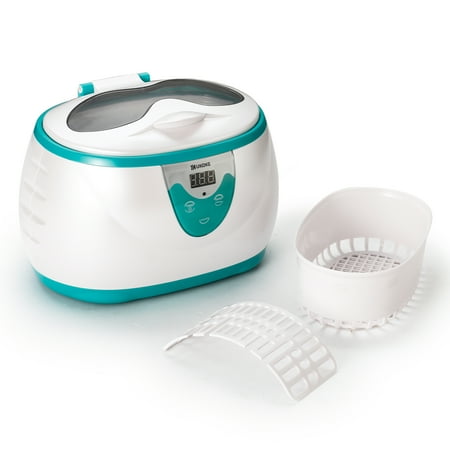 Delicate Jewelry Cleaner - Ultrasonic Cleaner, UUC06G Professional Ultrasonic Jewelry Cleaner with Timer, Portable Household Ultrasonic Cleaning Machine, Electronics Eyeglasses Watch Ring Diamond Retainer Denture Clean Ǫ