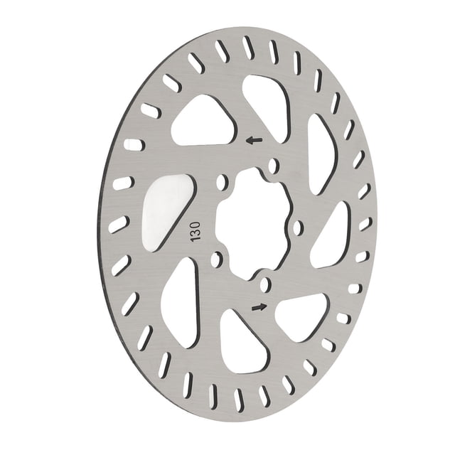 Disco de Freno de Scooter Eléctrico de 130 mm, Acero Rotor inoxidable de Freno de Disco de 130 mm Eficiente Con 5 Pernos Para Ciclismo