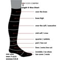 thumbnail image 4 of Men's Navy Blue Over The Calf Dress Socks Love Sock Company Knee High Chevron (M), 4 of 5