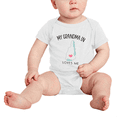 thumbnail image 2 of My Grandma In New Hampshire Loves Me Baby Clothing For Boy Girl Bodysuits 3-6 Months, 2 of 5