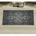 thumbnail image 1 of Oriental Decorative Rug, Mandala Inspired Curly Flowers and Leaves Details Frame Illustration, Quality Carpet for Bedroom Dorm and Living Room, 6 Sizes, Taupe Grey, by Ambesonne, 1 of 1