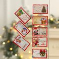 thumbnail image 3 of kurtrusly 8 Pieces Pattern Random Christmas Themed Room Bedroom Greeting Cards Portable Card Assorted Kit Tree Pendant Hanging Decoration Home Ornament, 3 of 9