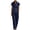#0359-Navy, variant on Pounoo Women's Casual Linen Set V Neck Short Sleeve Top and Pants Loose Fit Comfortable for Vacation and Daily Wear Gift