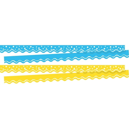 UPC: 0704068040250 | Barker Creek Summer Double-Sided Scalloped 36  x 2 1/2  Border 26/Set 4025