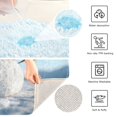 thumbnail image 6 of IAUYY 24x16 Inch Bath Mat Thick Soft Plush Shower Mat TPR Backing Material Non Slip Bath Mats for Bathroom for Tub Shower Hotel Snowflakes Are Wearing Gloves, 6 of 9
