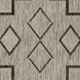thumbnail image 6 of SAFAVIEH Courtyard Floella Geometric Indoor/Outdoor Area Rug, 6'7" x 9'6", Grey/Black, 6 of 7