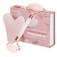 thumbnail image 1 of Set de masajeador facial de drenaje linfático Bruizex Rose Quartz, 1 of 5