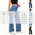 thumbnail image 3 of POROPL Jeans for Women,Stretchy Denim Baggy Wide Leg Jeans High Waisted Pants, 3 of 8