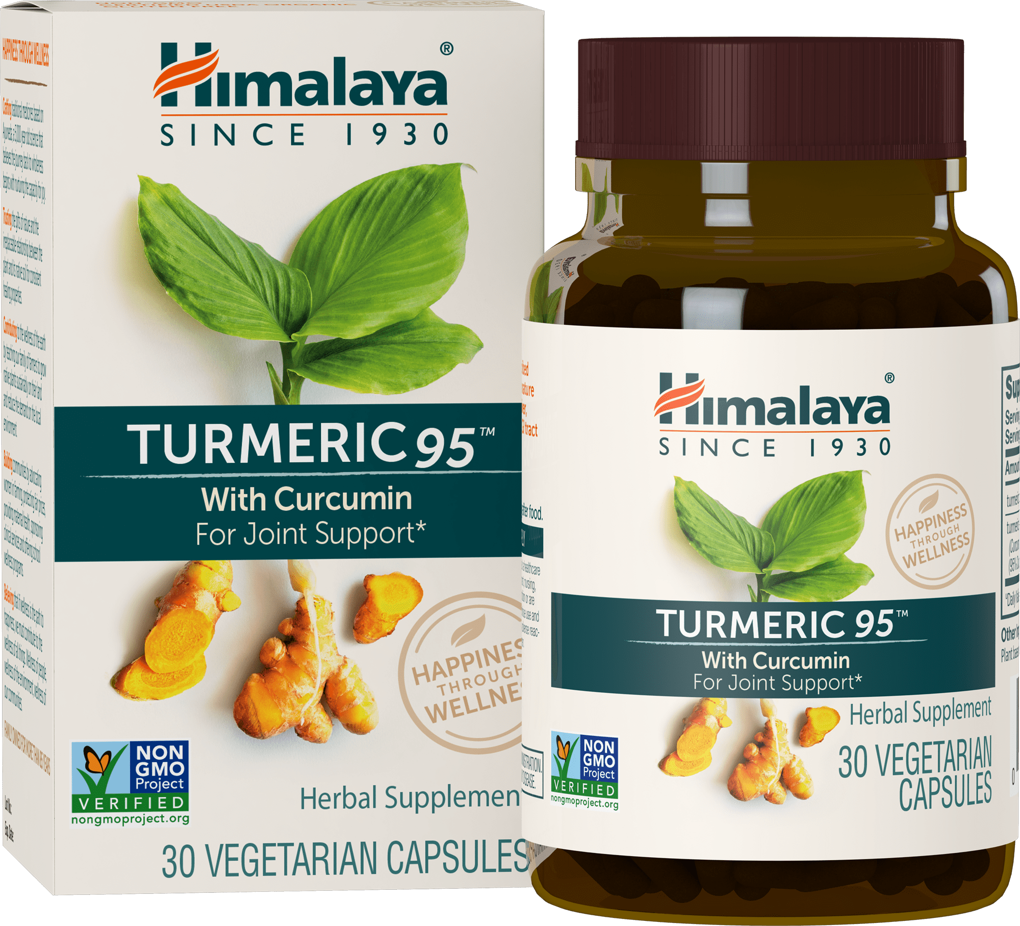 Himalaya Turmeric 95 With Curcumin for Joint Support, 600 mg, 30 Ct