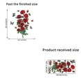 thumbnail image 3 of Valentine's Day Heart Rose Wall Decal - Self-Adhesive Heart-Shaped Rose Stickers Easy To Apply And Remove Reusable Decor For Bedroom Living Room Office - For Couples Lovers, 3 of 5