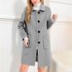 thumbnail image 1 of AUNVITO Women's Notched Collar Long Sleeve Wool Blend Overcoat Casual Elegant Winter Style, 1 of 7