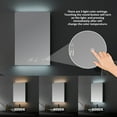 thumbnail image 4 of Lexora LS2436LEDMC 36 x 24 in. Savera LED Medicine Cabinet with Defogger, Black, 4 of 6