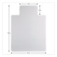 thumbnail image 6 of Alera CM12113ALEPL 36 x 48 Moderate Use Studded Chair Mat for Low Pile Carpet - Clear, 6 of 9