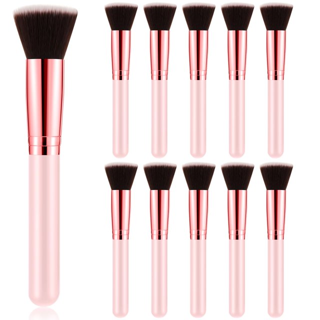Set de brochas de maquillaje Tanlade Flat Top Foundation, 10 unidades