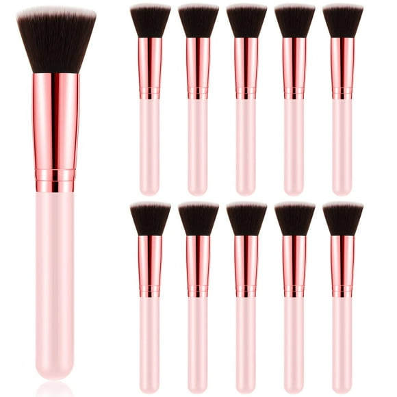 Set de brochas de maquillaje Tanlade Flat Top Foundation, 10 unidades