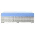 thumbnail image 4 of Modway Convene Outdoor Patio Rectangular Ottoman in Light Gray Light Blue, 4 of 6