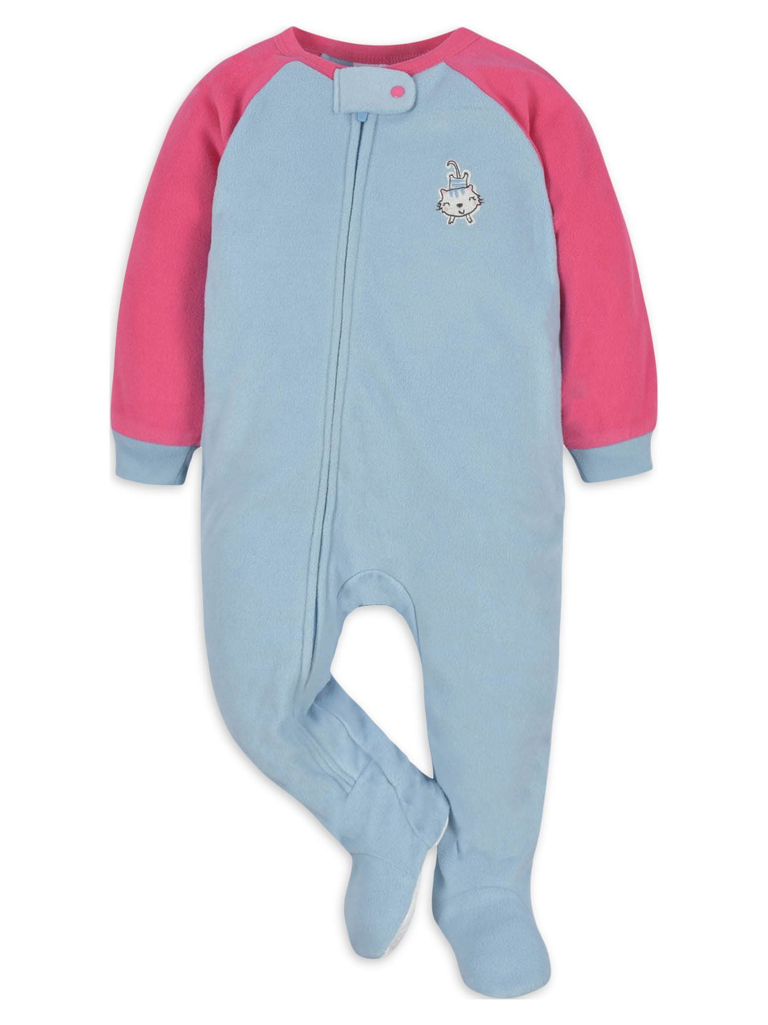 Gerber Baby & Toddler Neutral Microfleece Blanket Sleeper Pajamas, 2-Pack, Sizes 0/3M-5T