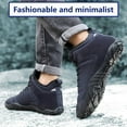 thumbnail image 6 of Yunkctuk Mens Womens Barefoot Shoes Winter, Men's Women's High-top Walking Shoes Snow Boots,Thickened Warm Fur Lined Non-slip Hiking Cotton Boots., 6 of 7