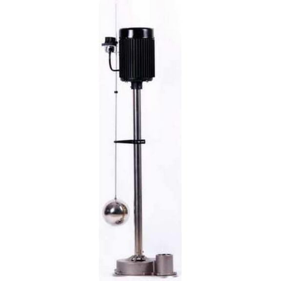 Dayton Pedestal Sump Pump, 8 ft, 43 in, 120V AC 5URJ7