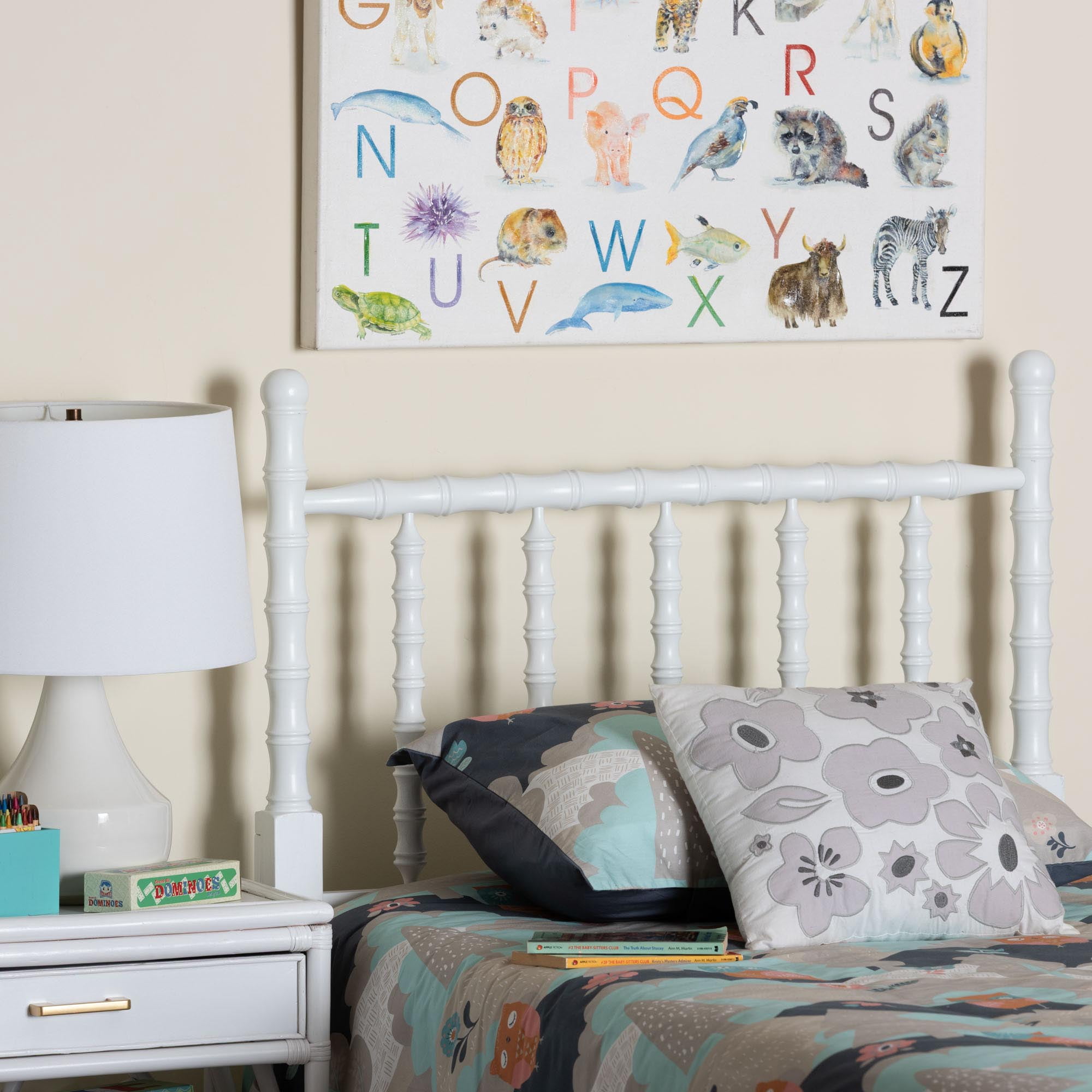 Baxton Studio Edaline Traditional Headboard, Twin, White