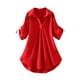 thumbnail image 2 of Fiudx Camisas para Mujer Camisa de Mujer Top de Gasa con Cintura Holgada, 2 of 7