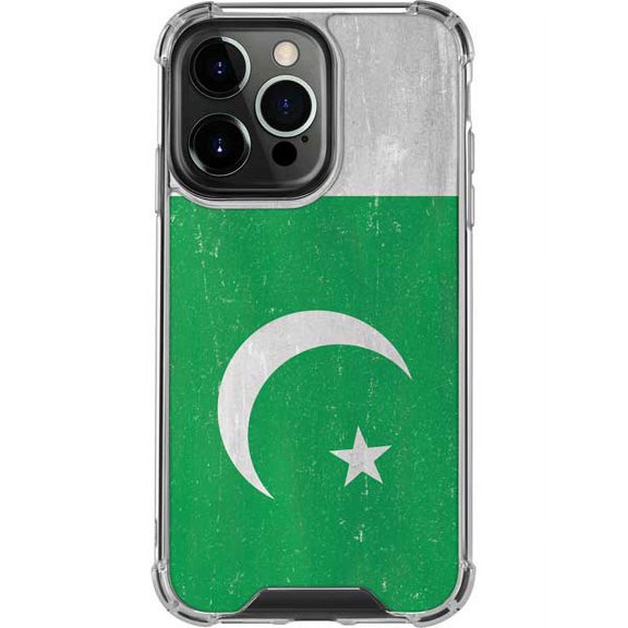 Skinit Countries of the World Pakistan Flag Distressed iPhone 14 Pro Clear Case