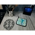 thumbnail image 3 of Teal Blue Letter T Flowers and Butterflies Pot Holders by Caroline's Treasures - Set of 2, 3 of 3