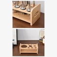 thumbnail image 2 of thinsony Cocktail Shaker Bartender Stand Wooden Desktop Bottle Rack for Wedding Party, 2 of 9