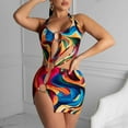 thumbnail image 5 of EGNMCR Women's Swimwear One Piece Slimming Skirt Tummy Control Swimdress Bathing Suit on Clearance, 5 of 9