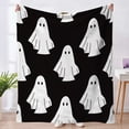 thumbnail image 6 of Halloween Fleece Blanket 78x59in Soft Throw for Couch Bedroom, Warm Plush Flannel Blanket with Halloween Print, Lightweight Home Decor Gift by OVFUIZ, 6 of 9