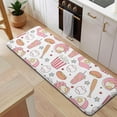 thumbnail image 5 of Pink Baseball Game Snacks Pattern Kitchen Rug Mat,Kitchen Runner Rugs Non Skid Washable,Decorative Kitchen Floor Mats for Kitchen,Sink,Laundry,17"x47.2", 5 of 7
