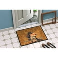 thumbnail image 4 of Carolines Treasures LH9460MAT Longhair Chocolate Dachshund Wipe your Paws Doormat 18x27 27"L x 18"W multicolor, 4 of 4