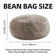 thumbnail image 2 of Bean Bag Chair 3FT,  Large Memory Foam Filled Chair for Adults and Teens, Soft Sofa with Removable Flannel Cover, Round Couch for Living Room Bedroom College Dorm, 2 of 7