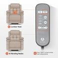 thumbnail image 6 of MCombo Small Triple Motor Power Lift Recliner Chair for Petite Elderly, Adjustable Headrest, Infinite Position, Fabric(Burgundy), 6 of 8