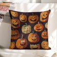 thumbnail image 6 of Halloween Orange pumpkin Linen toss pillowcase decoration pillowcase gifting preferred 24x24 inch cushion cover sofa pillowcase sofa bedroom living room car, 6 of 8