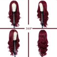 thumbnail image 4 of Wigs SAPPHIREWIGS Red Body Wave de 66 cm con encaje sintético en la parte delantera, 4 of 6